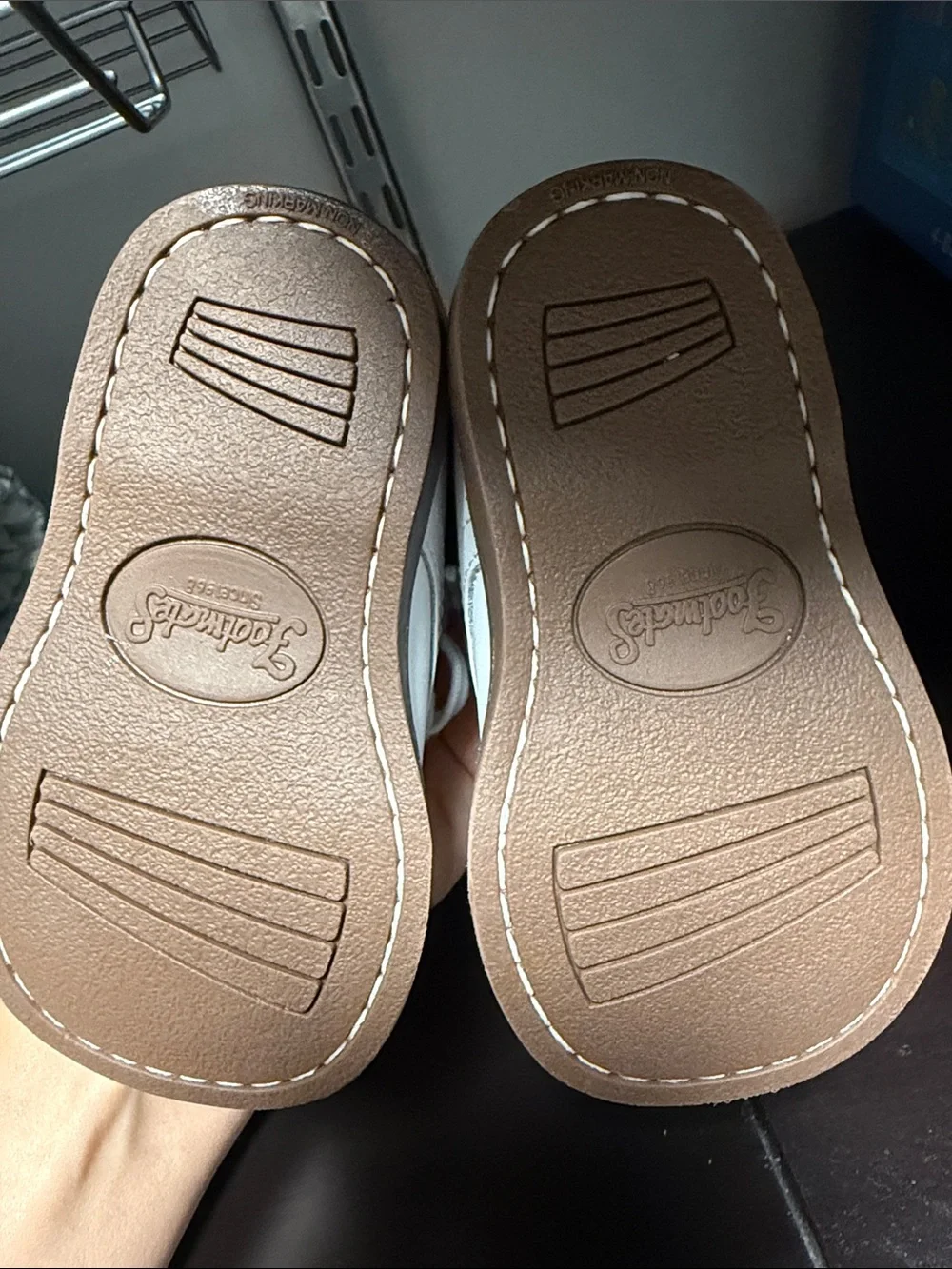 FootMates White Toddler Lace-Up Leather Walkers